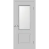 Дверное полотно Экошпон ALTO 6 600х2000 цвет Серый Эмалит стекло Мателюкс, контур №1 Левое/Правое VD813318