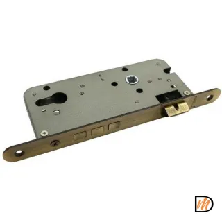 Замок под цилиндр с тремя ригелями OL03 бронза античная  MSK-9010034