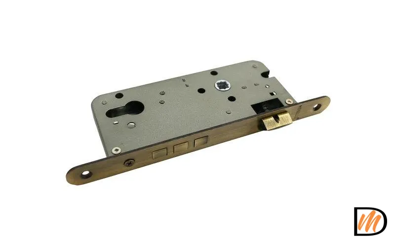 Замок под цилиндр с тремя ригелями OL03 бронза античная  MSK-9010034