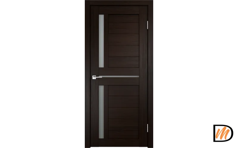 Дверное полотно Экошпон DUPLEX 3 900х2000 цвет Венге стекло Мателюкс Левое/Правое VD010969