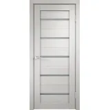 Дверное полотно Экошпон DUPLEX 600х2000 цвет Дуб белый стекло Мателюкс Левое/Правое VD011001