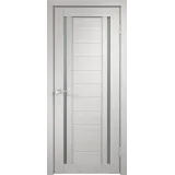 Дверное полотно Экошпон DUPLEX 2 700х2000 цвет Дуб белый стекло Мателюкс Левое/Правое VD011010