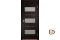 Дверное полотно Экошпон ДУПЛЕКС 12 700х2000 цвет Венге стекло Мателюкс Левое/Правое VD011435