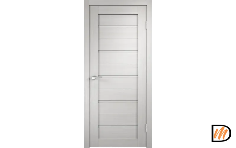 Дверное полотно Экошпон DUPLEX глухое 600х2000 цвет Дуб белый Левое/Правое VD012708