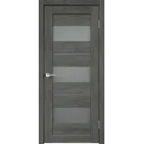 Дверное полотно Экошпон DUPLEX 12 600х2000 цвет Дуб шале графит стекло Мателюкс Левое/Правое VD013728