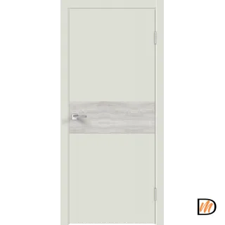 Дверное полотно Экошпон Galant DUO 3 800х2000 цвет Светло-серый Эмалит Левое/Правое VD023290