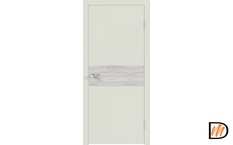 Дверное полотно Экошпон Galant DUO 3 800х2000 цвет Светло-серый Эмалит Левое/Правое VD023290