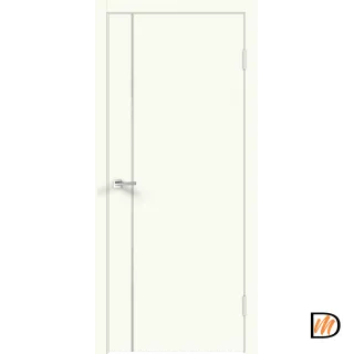 Дверное полотно Экошпон Galant M1 600х2000 цвет Молочный Эмалит Левое/Правое VD025197