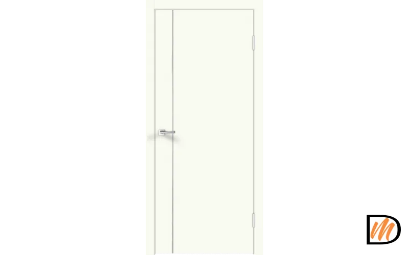 Дверное полотно Экошпон Galant M1 600х2000 цвет Молочный Эмалит Левое/Правое VD025197