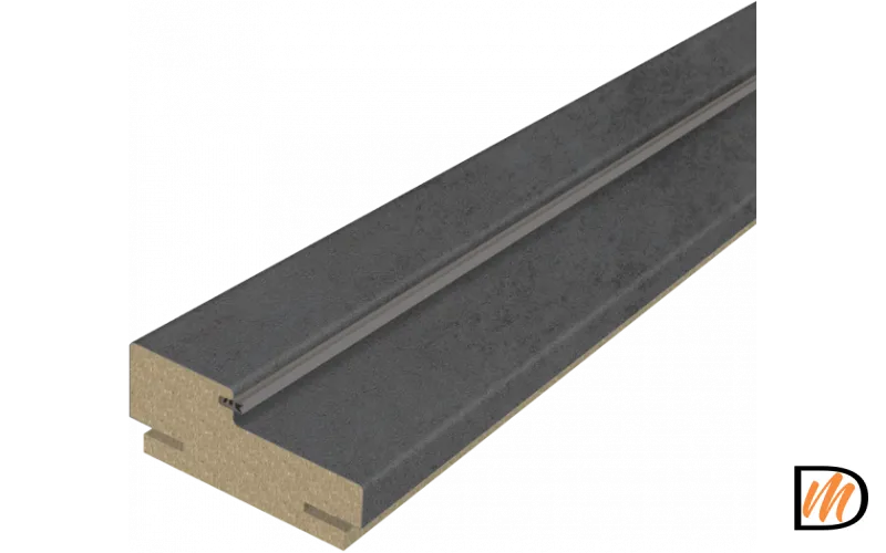 Перекладина 80х38 Экошпон цвет Муар темно-серый 2000  VD063592