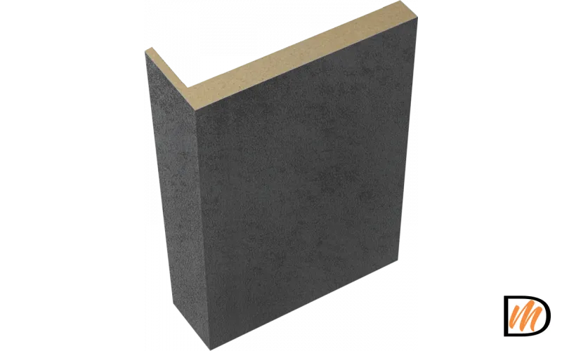 Наличник телескопический L 8мм Экошпон цвет Муар темно-серый 70х25х2200  VD064301