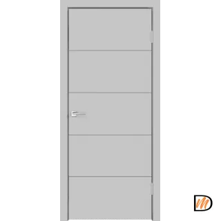 Дверное полотно Эмаль SCANDI F 700х2000 цвет Светло-серый Левое/Правое VD1000161