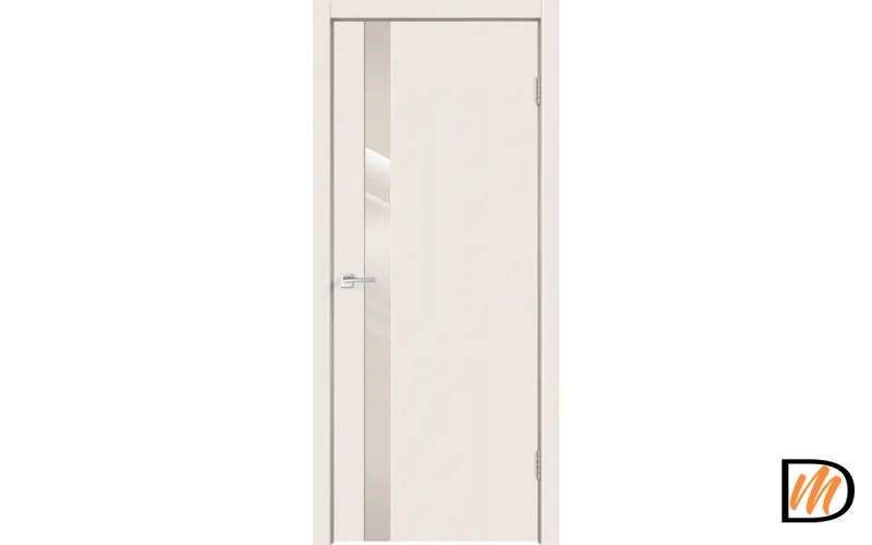 Дверное полотно Эмаль SCANDI 1 Z1 600х2000 цвет Слоновая кость стекло Лакобель слоновая кость Левое/Правое VD1000516