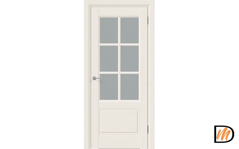 Дверное полотно Эмаль SCANDI 32V 700х2000 цвет Слоновая кость стекло Мателюкс Левое/Правое VD1004578