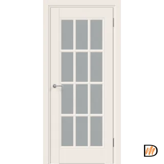 Дверное полотно Эмаль SCANDI 12V 700х2000 цвет Слоновая кость стекло Мателюкс Левое/Правое VD1005604