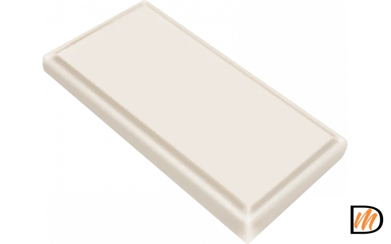 декор квадрат Эмаль цвет Слоновая кость 80х 160х16  VD1010092