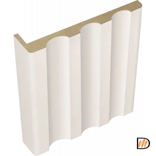 Наличник Канелюр телескопический L 8мм Эмаль цвет Слоновая кость 80х25х2440  VD1010449