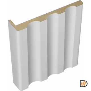 Наличник Канелюр телескопический L 8мм Эмаль цвет Светло-серый 80х25х2440  VD1010606