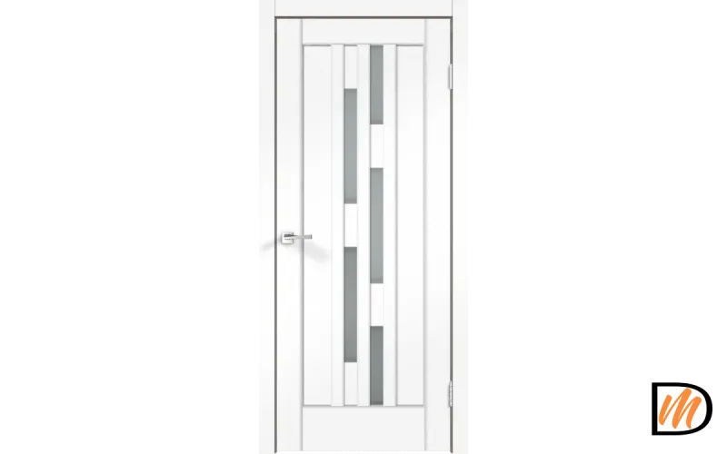 Дверное полотно SoftTouch SoftTouch PREMIER 8 900х2000 цвет Ясень белый структурный стекло Мателюкс Левое/Правое VD1030204