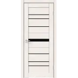 Дверное полотно ECO FLEX CITY 1 800х2000 Цвет Дуб Бьянко стекло Лакобель черное Левое/Правое VD1040012