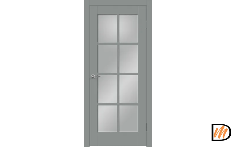 Дверное полотно EMALUX ALTO 13 700х2000 цвет Серый Агат стекло Мателюкс Левое/Правое VD1290286