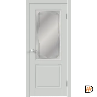 Дверное полотно EMALUX VILLA 2V 800х2000 цвет Доломит стекло Грани Мателюкс Левое/Правое VD1290509