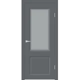 Дверное полотно EMALUX ALTO 21 2V 800х2000 цвет Вулкан стекло Мателюкс, контур №1 Левое/Правое VD1290765