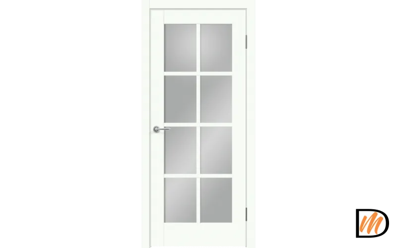 Дверное полотно EMALUX ALTO 13 900х2000 цвет Белый Опал стекло Мателюкс Левое/Правое VD1290839