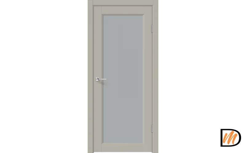 Дверное полотно EMALUX STYLE 3 4V 600х2000 цвет Бежевый Агат стекло закаленное матовое Левое/Правое VD1291386