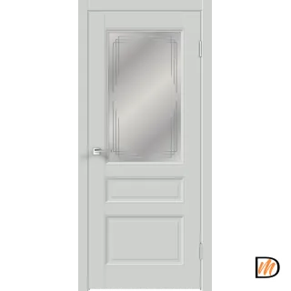 Дверное полотно EMALUX VILLA 3V 700х2000 цвет Доломит стекло Грани Мателюкс Левое/Правое VD1291399