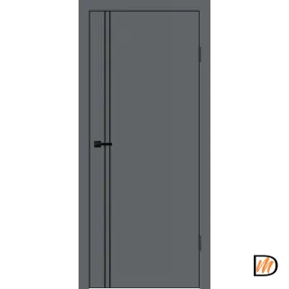 Дверное полотно EMALUX Galant M2 600х2000 цвет Вулкан Левое/Правое VD1300202
