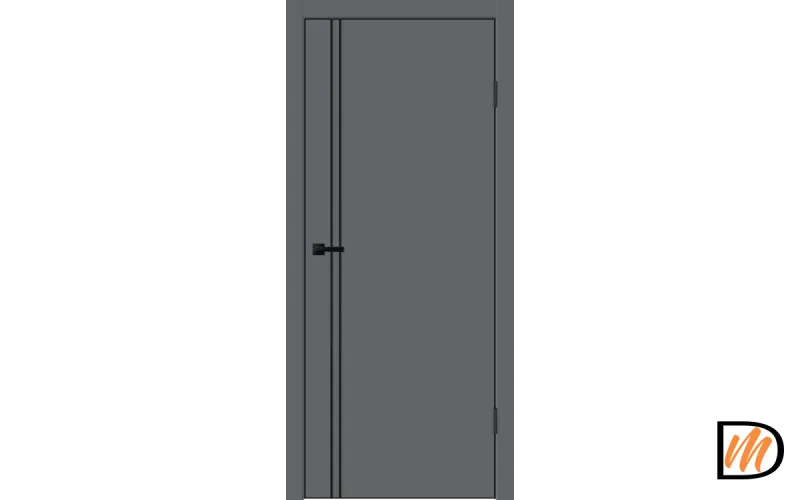 Дверное полотно EMALUX Galant M2 600х2000 цвет Вулкан Левое/Правое VD1300202