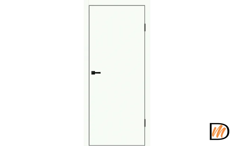 Дверное полотно EMALUX TECHNO BLACK 600х2000 цвет Белый Опал Левое/Правое VD1300241