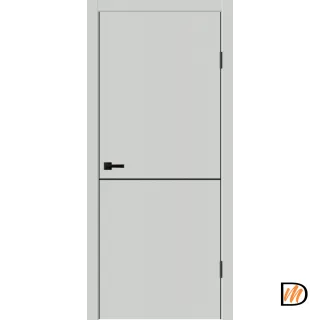 Дверное полотно EMALUX TECHNO BLACK H1 600х2000 цвет Доломит Левое/Правое VD1300273