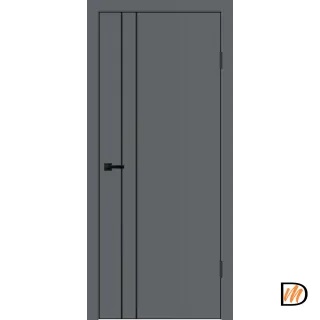 Дверное полотно EMALUX TECHNO BLACK M2 900х2000 цвет Вулкан Левое/Правое VD1300320