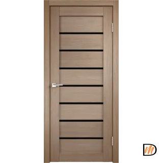 Дверное полотно 3D FLEX UNICA 1 700х2000 Цвет Бруно стекло Лакобель черное Левое/Правое VD500749