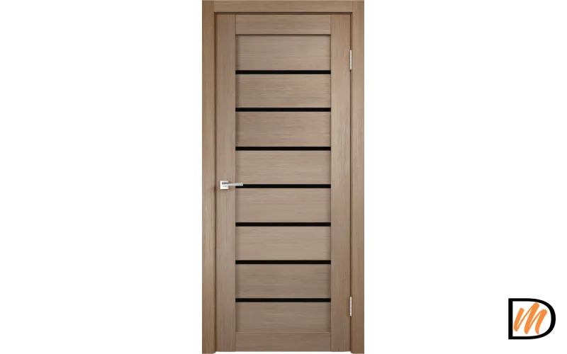 Дверное полотно 3D FLEX UNICA 1 700х2000 Цвет Бруно стекло Лакобель черное Левое/Правое VD500749