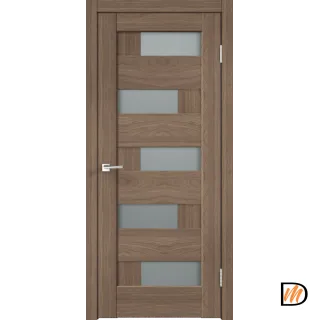 Дверное полотно Экошпон PREMIER 5 700х2000 цвет Ильм Европейский стекло Мателюкс Левое/Правое VD800130