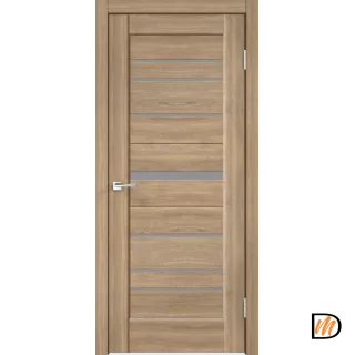 Дверное полотно Экошпон PREMIER 20 600х2000 цвет Дуб Европейский стекло Мателюкс Левое/Правое VD804960