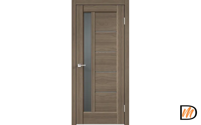 Дверное полотно Экошпон PREMIER 3 800х2000 цвет Ильм Европейский стекло Мателюкс Графит Левое/Правое VD805343