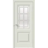 Дверное полотно Экошпон ALTO 8 800х2000 цвет Светло-серый Эмалит стекло Английская Решетка Левое/Правое VD811364