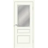 Дверное полотно Экошпон VILLA 3V 600х2000 цвет Молочный Эмалит стекло Грани Мателюкс Левое/Правое VD811830