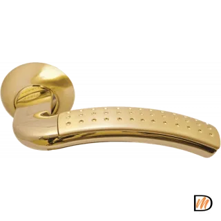 Ручка дверная RAP 7 золото матовое/золото  MSK-9010465