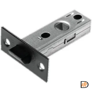 Защелка межкомнатная, с пластиковым язычком LP6-45 черный  MSK-9012829