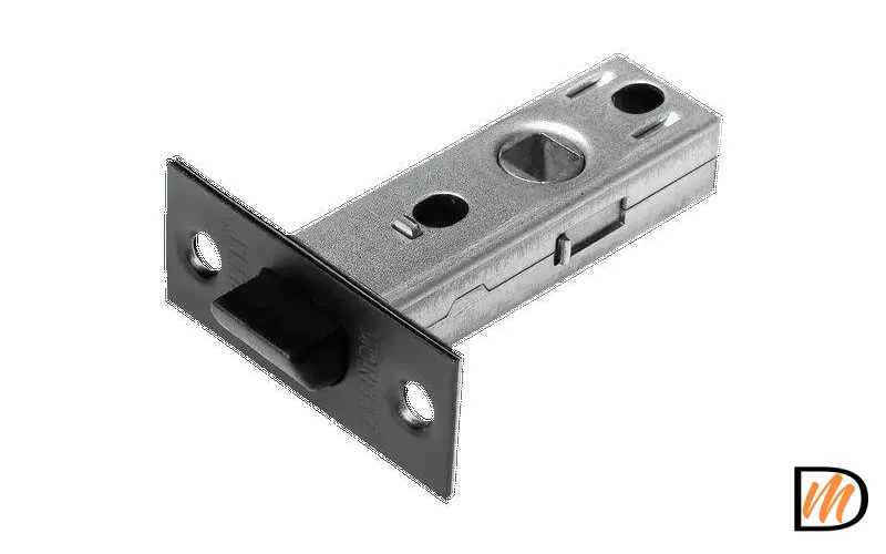 Защелка межкомнатная, с пластиковым язычком LP6-45 черный  MSK-9012829