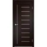 Дверное полотно Экошпон LINEA 3 600х2000 цвет Венге стекло Лакобель белое Левое/Правое VD015300