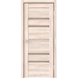 Дверное полотно Экошпон XLINE 6 900х2000 цвет Клён крем стекло Мателюкс Бронза Левое/Правое VD017460