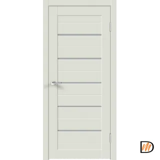 Дверное полотно Экошпон XLINE 15 900х2000 цвет Светло-серый Эмалит стекло Мателюкс Левое/Правое VD017590