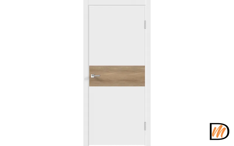 Дверное полотно Экошпон Galant DUO 3 800х2000 цвет Белый Эмалит Левое/Правое VD023255