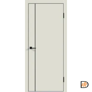Дверное полотно Экошпон Galant M1 900х2000 цвет Светло-серый Эмалит Левое/Правое VD024059
